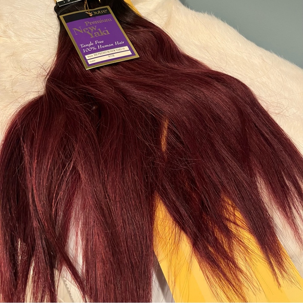 Outre Premium New Yaki 100% Human Tangle Free Hair Extension